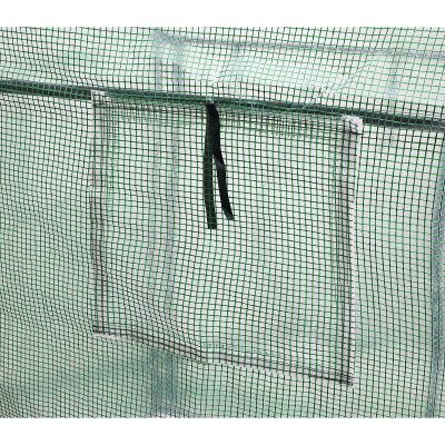 24. Gewächshaus-Gartentunnel mit zwei Eingängen für Tomaten und Gurken, 200 x 100 x 180 cm, grün