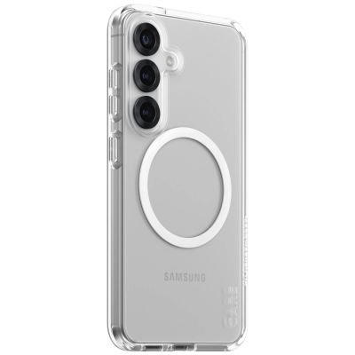 2. CARE by PanzerGlass Flagship Urban Combat White QI-Hülle für Samsung Galaxy S25 – transparent