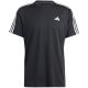 3. Herren adidas Train Essentials 3-Streifen Trainings-T-Shirt Schwarz IB8150