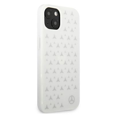 4. Mercedes Silver Stars Pattern Case für iPhone 13 mini - Weiß