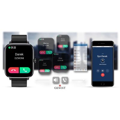 15. Smartwatch Giewont Schwarz GW230-2