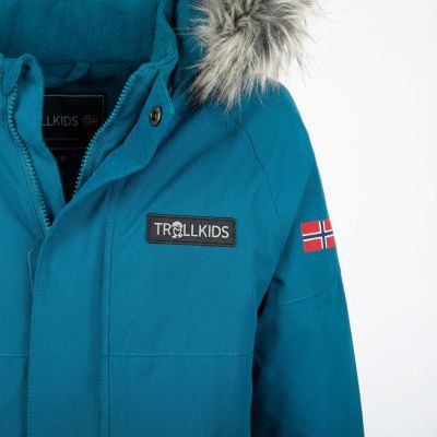 5. Trollkids Kids Kirkenes Schneeanzug, wasserdicht, blau, für Mädchen/Jungen (387-174)