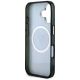 7. Guess IML Metal Glitter 4G Circle Triangle MagSafe Case für iPhone 16 - Schwarz