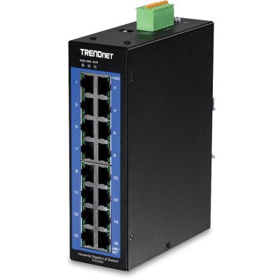 5. TRENDnet TI-G160I – Switch – Managed – 16 x 10/100/1000 – DIN-Schienenmontage möglich – DC