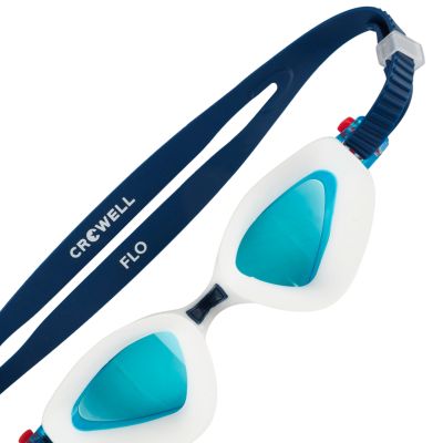 5. Crowell GS20 Flo Schwimmbrille Weiß und Blau