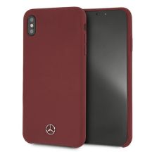 Mercedes Silicone Line Case für iPhone Xs Max - Rot