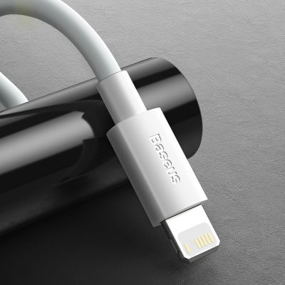15. Baseus Simple Wisdom Lightning / USB-C Kabel 20W 1,5 m 2 Stück - Weiß