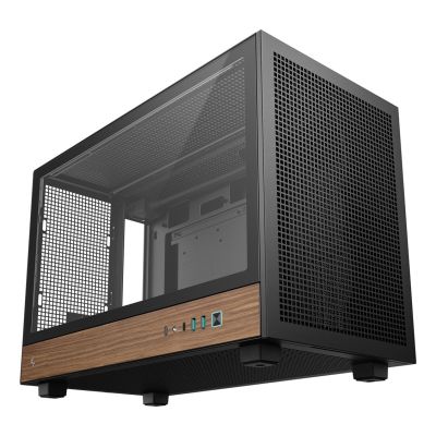 2. DeepCool CH260 WOOD Micro Tower Schwarz, Holz
