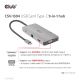 10. CLUB3D CSV-1594 USB 3.2 Gen 1 (3.1 Gen 1) Typ-C Dockingstation, Schwarz, Grau