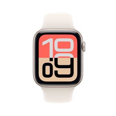 2. Apple Watch SE 3 GPS + Cellular 44 mm Starlight Aluminiumgehäuse mit Starlight Sportarmband – Größe M/L