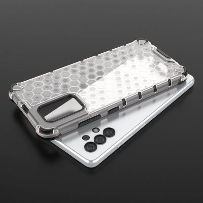 7. Gepanzerte Wabenhülle mit Gelrahmen für Samsung Galaxy A13 5G transparent