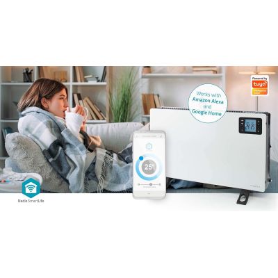 12. Nedis HTCO50WTW Heizlüfter für den Innenbereich, weiß, 2000 W, elektrischer Konvektor