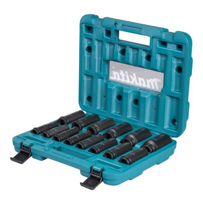 2. Makita E-16586 Schlagschrauber-Steckschlüsselsatz Schwarz, Grün