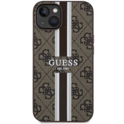 3. Guess GUHMP14MP4RPSW iPhone 14 Plus 6,7" braun/braunes Hardcase 4G bedruckte Streifen MagSafe