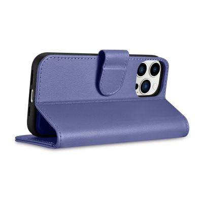 8. iCarer Wallet Case 2in1 Cover iPhone 14 Pro Max Leder Flip Cover Anti-RFID Hellviolett (WMI14220728-LP)