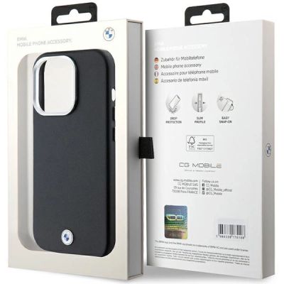 8. BMW Signature Wrapped Metal MagSafe Hülle für iPhone 14 Pro – Schwarz