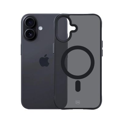 4. 3mk Smoke MagCase für iPhone 17 - Schwarz Halbtransparent
