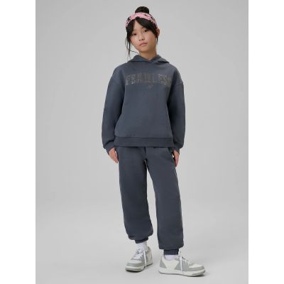 6. Lockerer Mädchen-Sweatshirt mit Kapuze 4F 4FJRSS26TSWSF2627-22S