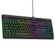 2. Wozinsky WKG-1044 Kabelgebundene Gaming-Tastatur mit Hintergrundbeleuchtung und Membrantastatur – Schwarz