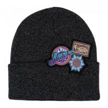 Mitchell & Ness Utah Jazz NBA XL Logo Patch Strick Hwc Jazz Cap HCFK4341-UJAYYPPBLCK