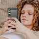 7. Carbon Case Silikonhülle für Samsung Galaxy S24 FE - Schwarz