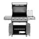3. Teesa BBQ 5006 MASTER Gasgrill – 5 Brenner – Platz für eine Gasflasche