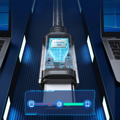 9. Orico CW240 USB-C auf USB-C PD 240W 1,5m abgewinkeltes Kabel - Schwarz