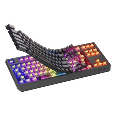 4. GENESIS Thor 230 TKL Gaming-Tastatur USB + RF Wireless + Bluetooth QWERTY US English Schwarz