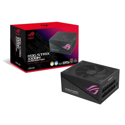10. ASUS ROG Strix 1000W Gold Aura Edition 20+4-Pin ATX-Netzteilmodul Schwarz