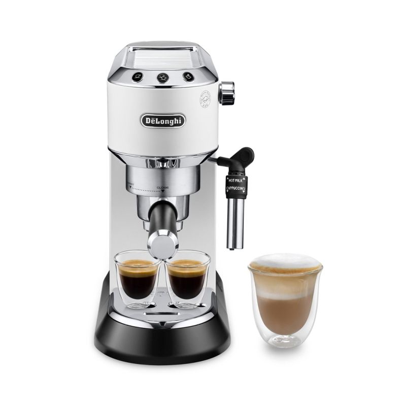 3. DeLonghi Dedica Style EC 685.W Espressomaschine (1300W; weiß)