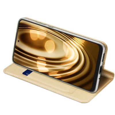 6. Dux Ducis Skin Pro Holster Cover Flip Cover für Samsung Galaxy A73 gold
