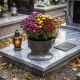 4. STABILER DEKORATIVER GRABTOPF FÜR BLUMEN 15 CM SCHWARZ