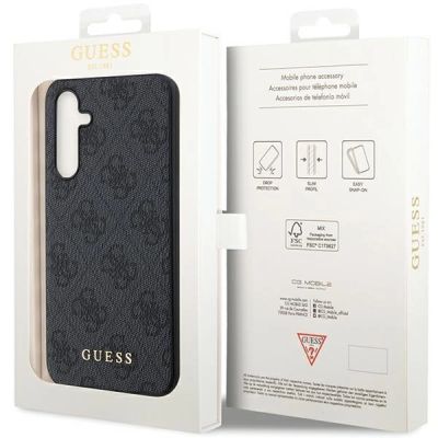 8. Guess GUHCS23FEG4GFGR S23 FE S711 grau/graues Hardcase 4G Metal Gold Logo