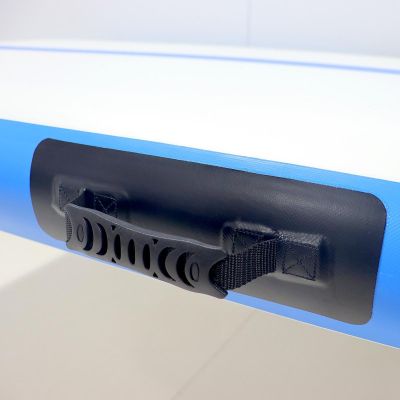 4. AIR TRUCK GYMNASTIKMUTTERMATTE AKROBATIKPLATZ 300X100X15CM ELEKTRISCHE PUMPE BLAU