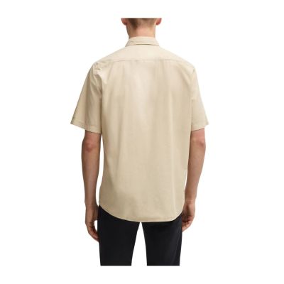 2. Herrenhemd BOSS Relegant_6-short_M Hellbeige (50537331-271)