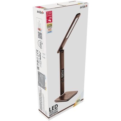 3. Avide ABLDL-OLC-6W-BR LED-Tischleuchte G Braun