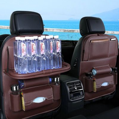6. Autositz Organizer Sitzschoner Sitzbezug Ablage Mini Autotisch schwarz