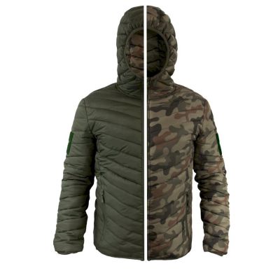 TEXAR REVERSE olivgrüne/weiße Camouflage-Jacke - 02-REV-CO-OP