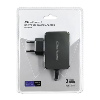 7. QOLTEC Universal-Netzteil 45W | 8 Stecker