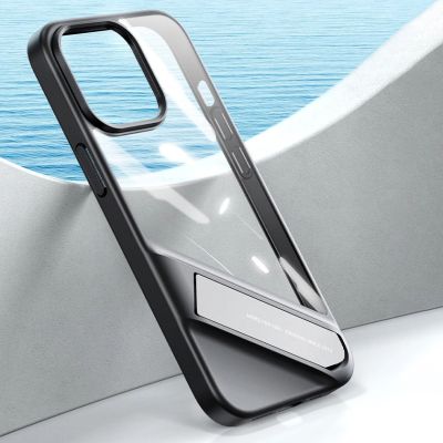 16. Ugreen Fusion Kickstand Case iPhone 13 Pro Hardcover mit Gelrahmen und Ständer schwarz (90153)