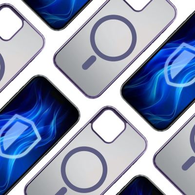 17. 3mk Frosty MagCase lila Hülle für Apple iPhone 15 Plus - lila