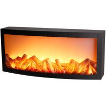 Dekorative Laterne mit LED-Zeitschaltuhr für Kamin, 50 x 23 cm
