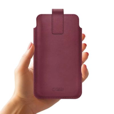 3. Tech-Protect SM65 Hülle für 6,0-6,9" Smartphones - Burgunderrot
