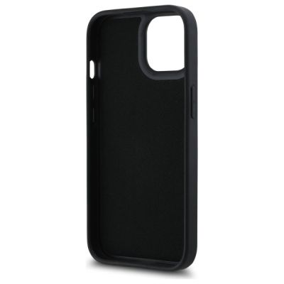 7. Karl Lagerfeld 3D Rubber Signature iPhone 15 Hülle - Schwarz