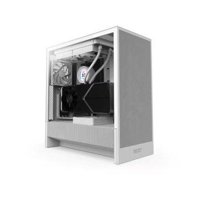 23. NZXT H5 Flow MIDI-Towergehäuse mit Fenster, weiß