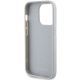 7. Guess Strass Metal Logo Hülle für iPhone 15 Pro – Silber