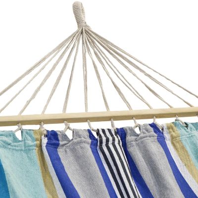 4. Gartenhängematte für 1 Person 200 x 100 cm mit Spreizstange 1052199