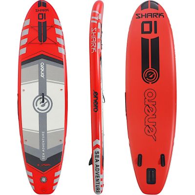 13. SET - SUP-BOARD 150KG AUFBLASBAR ENERO 320x81x15CM SHARK