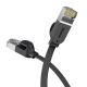 3. Baseus High Speed ​​flaches Ethernet CAT6 RJ45 Netzwerkkabel 1 m – schwarz
