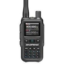 Baofeng UV-5R EU MINI USB-C Bluetooth VHF UHF Flugfunkgerät Grau (15cm Antenne)